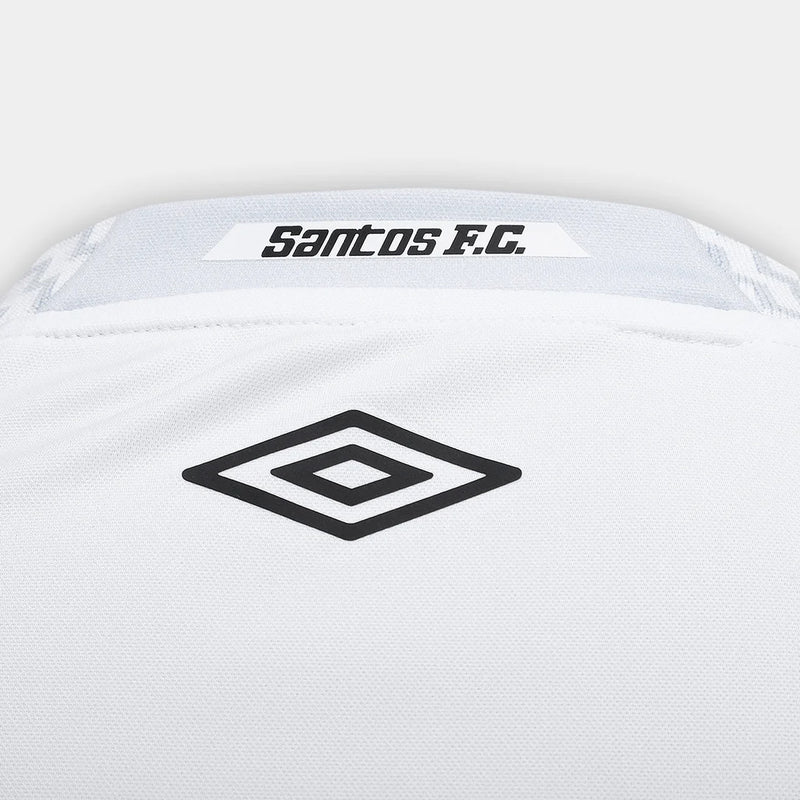 Camisa Santos I 25/26 s/n Torcedor Umbro Masculina - Branco+Cinza
