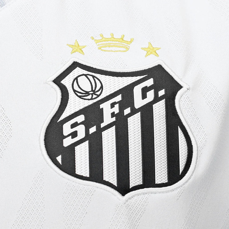 Camisa Santos I 25/26 Neymar N° 10 Torcedor Umbro Masculina - Branco+Cinza
