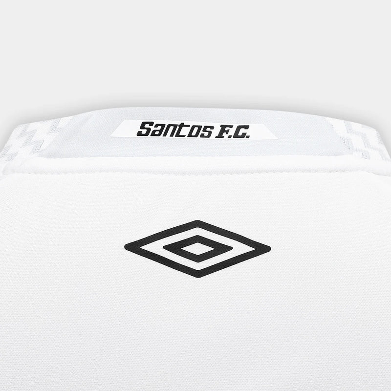 Camisa Santos I 25/26 Neymar N° 10 Torcedor Umbro Masculina - Branco+Cinza