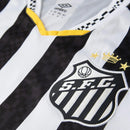 Camisa Santos II 25/26 Neymar N° 10 Torcedor Umbro Masculina - Preto+Branco