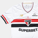 Camisa São Paulo I 25/26 Torcedor New Balance Masculina - Branco+Vermelho