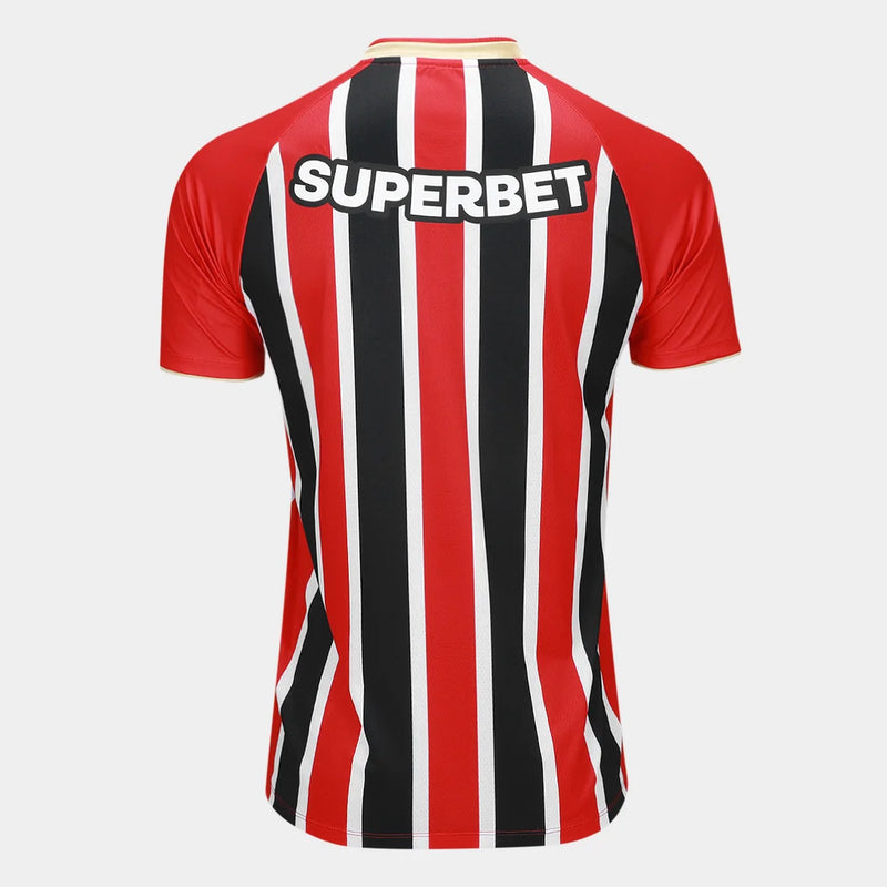 Camisa São Paulo II 25/26 s/n Torcedor New Balance Masculina - Vermelho+Branco