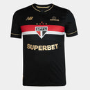 Camisa São Paulo III 25/26 s/n° Jogador Comemorativa New Balance Masculina - Preto+Vermelho