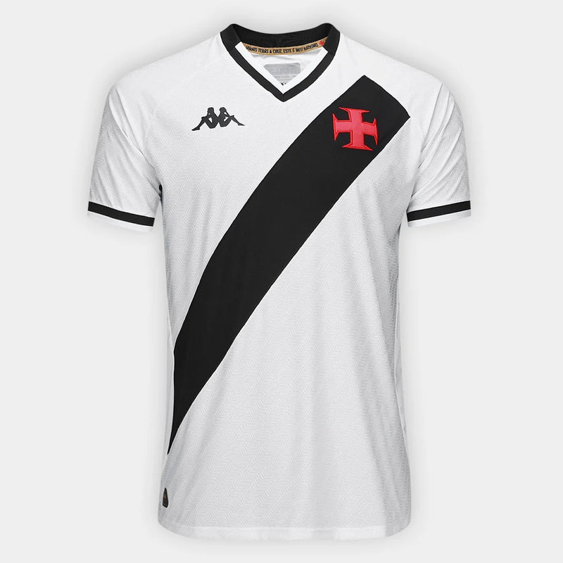 Camisa Vasco II 25/26 s/n Jogador Kappa Masculino - Branco+Preto