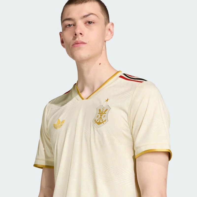 Camisa Flamengo III 25/26 Torcedor Adidas Masculina - Off White