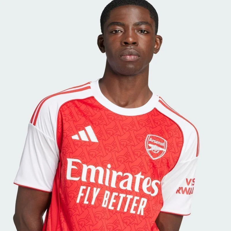 Camisa I Arsenal 25/26 Adidas - Vermelho+Branco