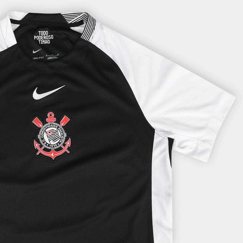 Camisa Corinthians II 25/26 s/n Torcedor Nike Masculina - Preto+Branco