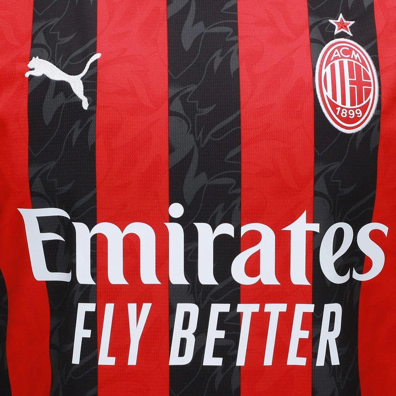 Camisa Milan Home 25/26 s/n Torcedor Puma Masculina - Vermelho