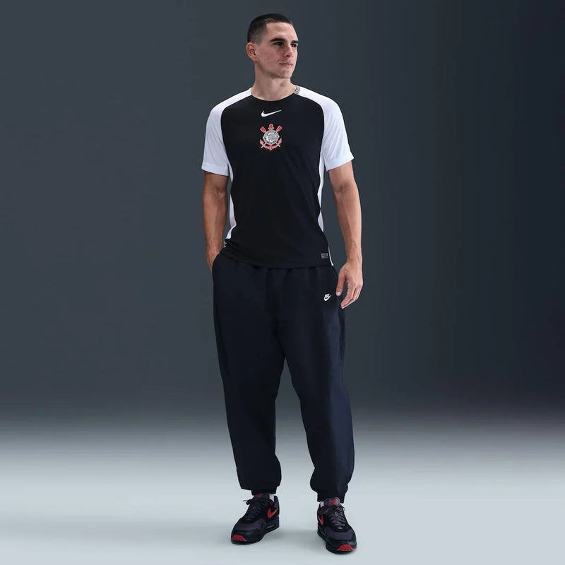 Camisa Nike Corinthians II 2025/26 Torcedor Pro Masculina - Preto+Branco